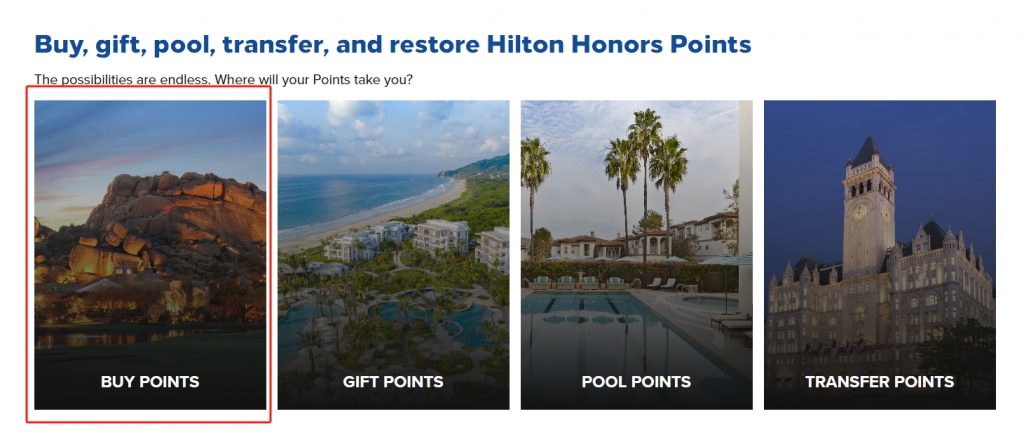 buy hilton points buy 1 get 1